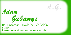 adam gubanyi business card